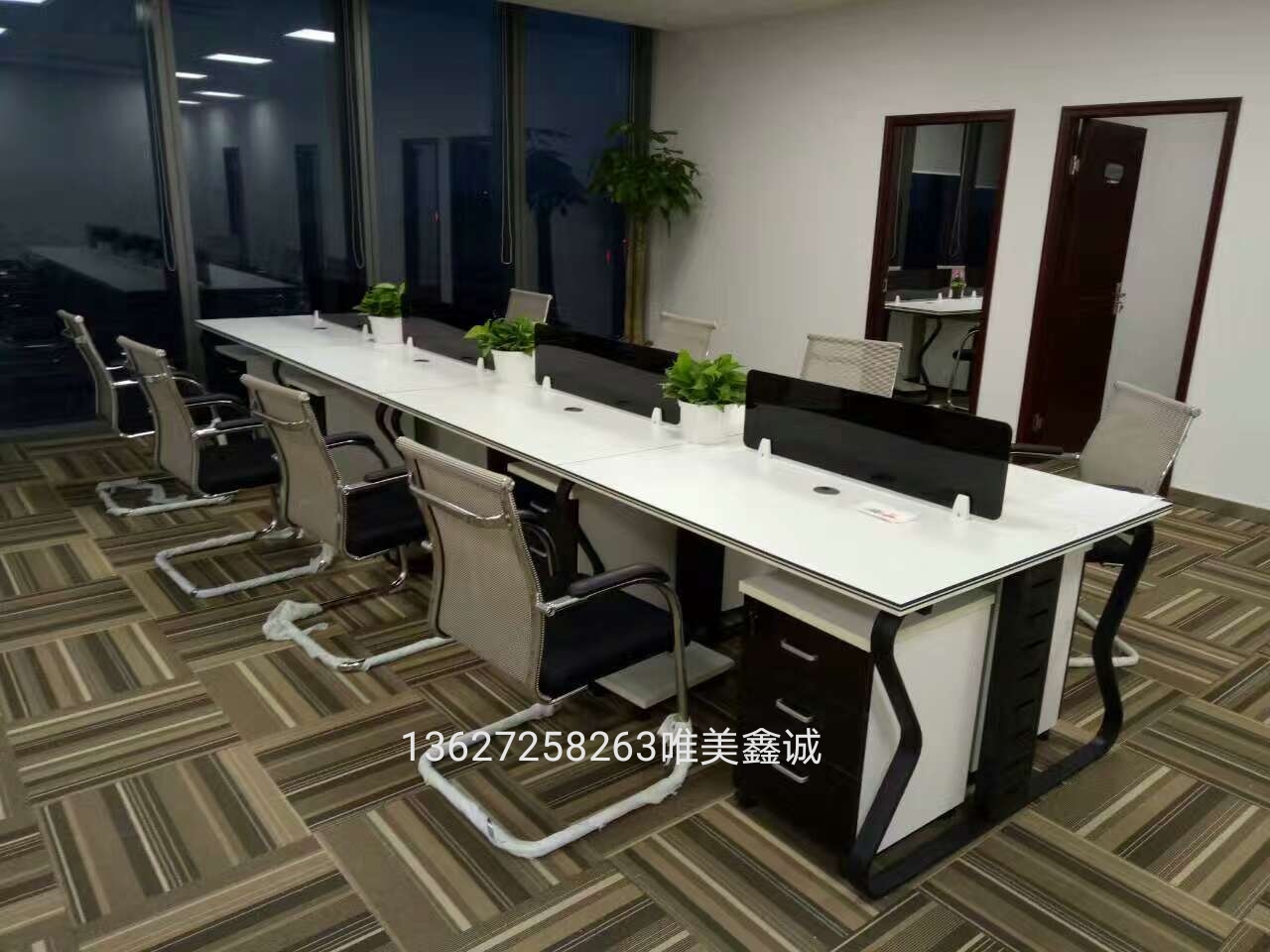 鋼架組合屏風(fēng)卡座WM-ZF-001