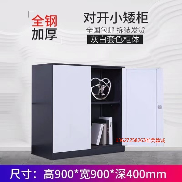 灰白套色對(duì)開小矮柜WM-G517